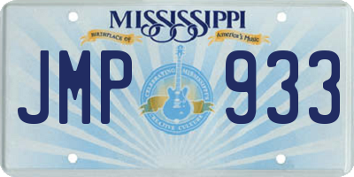 MS license plate JMP933