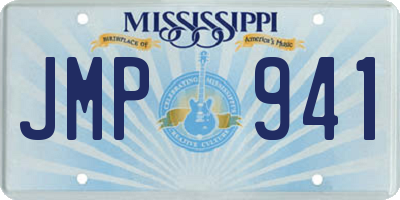 MS license plate JMP941