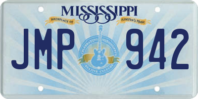 MS license plate JMP942