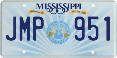 MS license plate JMP951