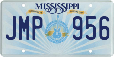 MS license plate JMP956