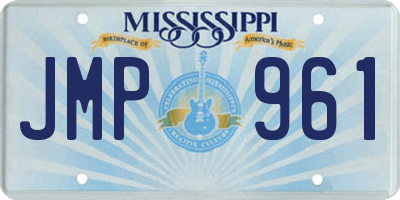 MS license plate JMP961