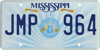 MS license plate JMP964