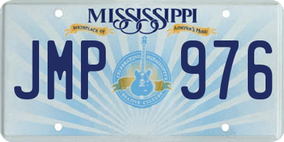 MS license plate JMP976