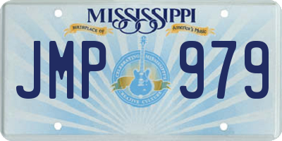 MS license plate JMP979