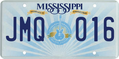 MS license plate JMQ016