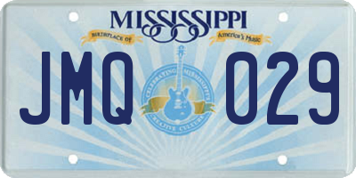 MS license plate JMQ029