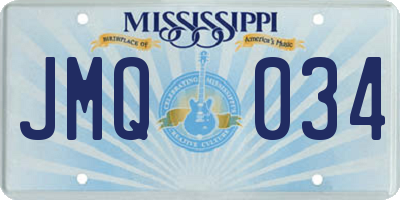 MS license plate JMQ034