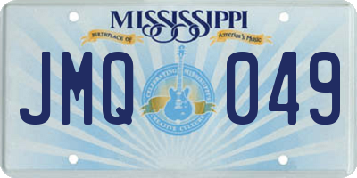 MS license plate JMQ049