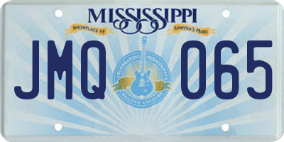 MS license plate JMQ065