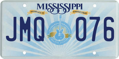 MS license plate JMQ076