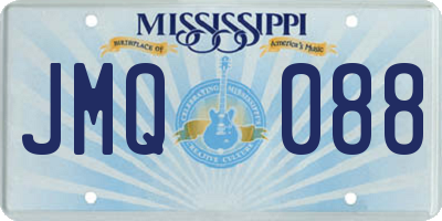 MS license plate JMQ088