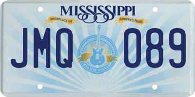 MS license plate JMQ089