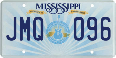 MS license plate JMQ096