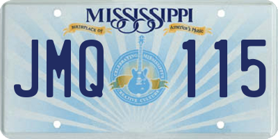 MS license plate JMQ115