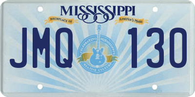 MS license plate JMQ130