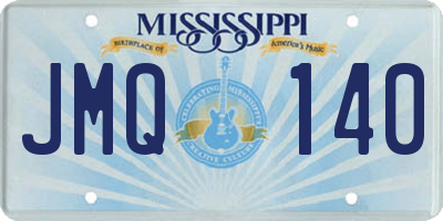 MS license plate JMQ140