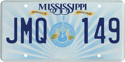 MS license plate JMQ149