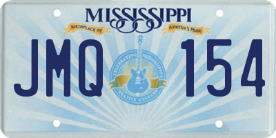 MS license plate JMQ154
