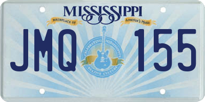 MS license plate JMQ155