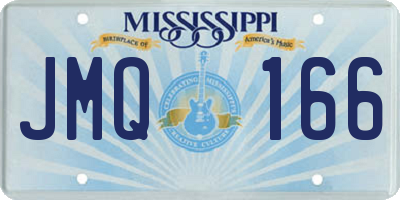 MS license plate JMQ166