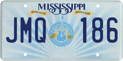MS license plate JMQ186