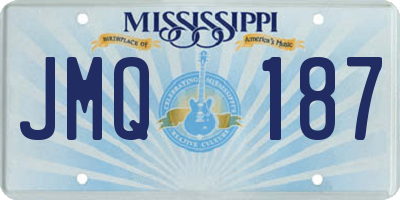 MS license plate JMQ187