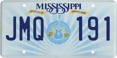 MS license plate JMQ191