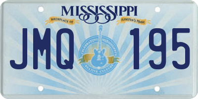 MS license plate JMQ195