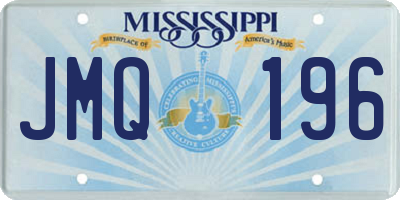 MS license plate JMQ196