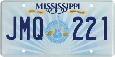 MS license plate JMQ221