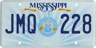 MS license plate JMQ228