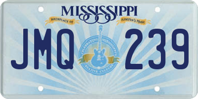 MS license plate JMQ239