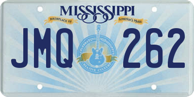 MS license plate JMQ262