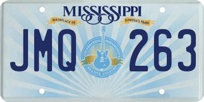 MS license plate JMQ263