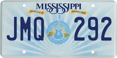 MS license plate JMQ292