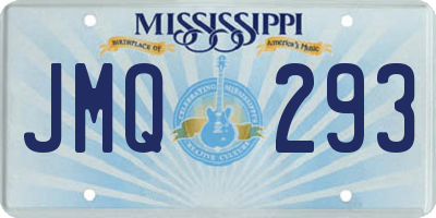 MS license plate JMQ293