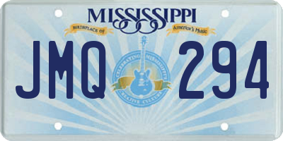 MS license plate JMQ294