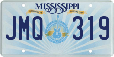 MS license plate JMQ319