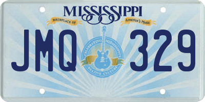 MS license plate JMQ329
