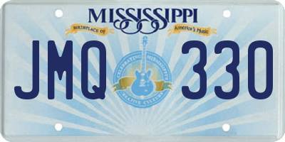 MS license plate JMQ330
