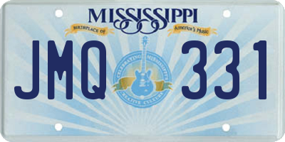 MS license plate JMQ331