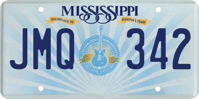 MS license plate JMQ342
