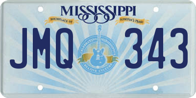 MS license plate JMQ343