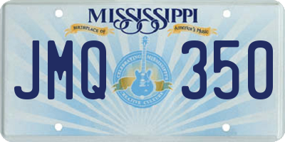 MS license plate JMQ350