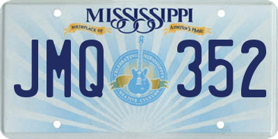 MS license plate JMQ352