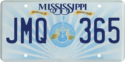 MS license plate JMQ365