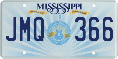 MS license plate JMQ366