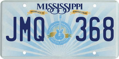 MS license plate JMQ368