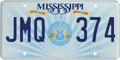 MS license plate JMQ374
